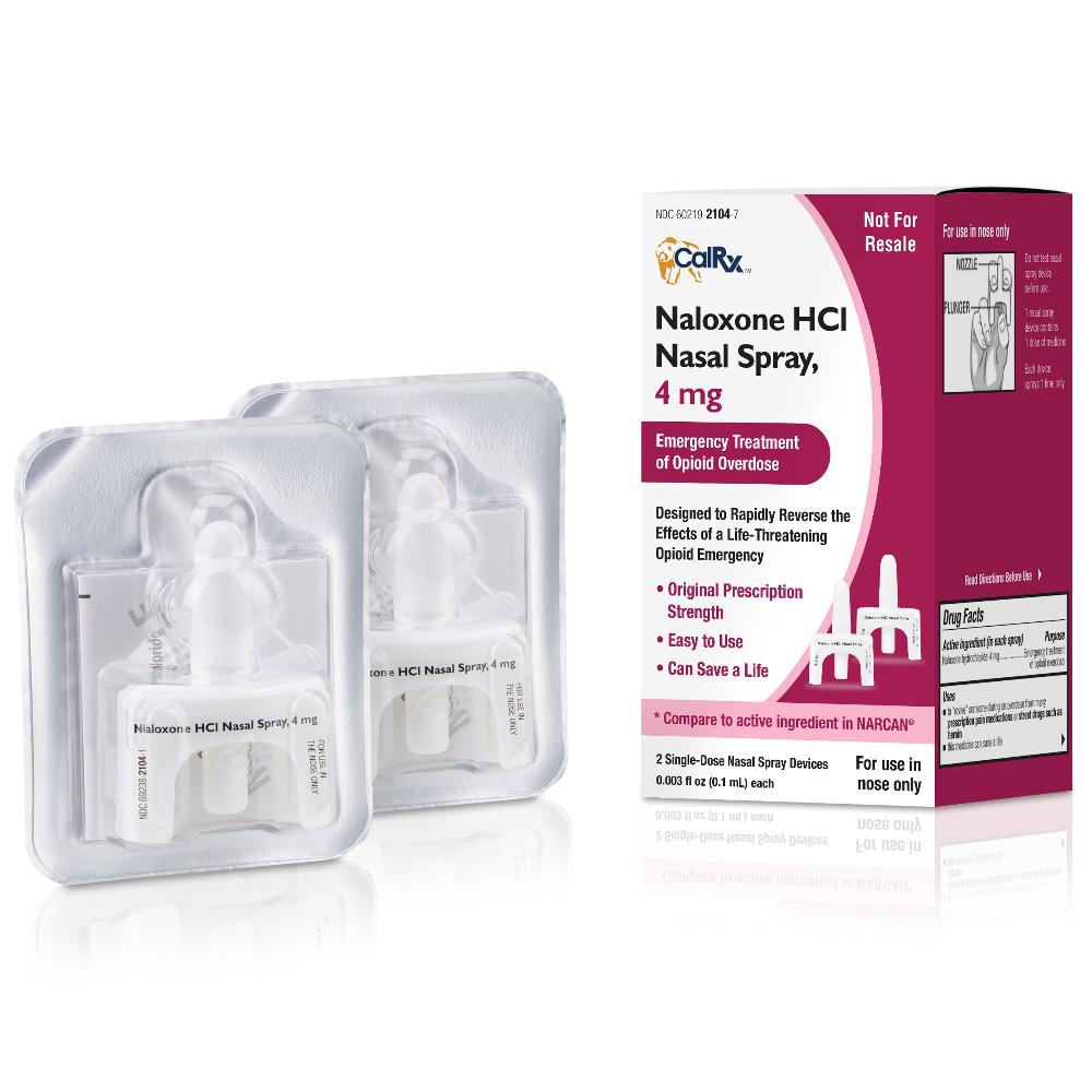 CalRx Naloxone HCl Nasal Spray, 4mg
